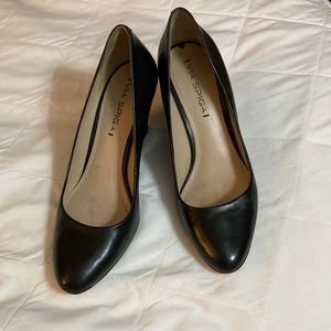 Via Spiga 3” wedge heel pumps, lux leather, comfort padding.